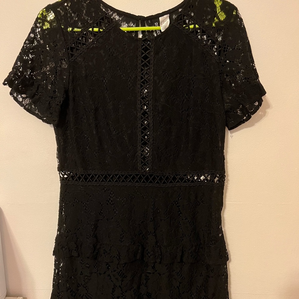 Divided by H&M black lace mini dress